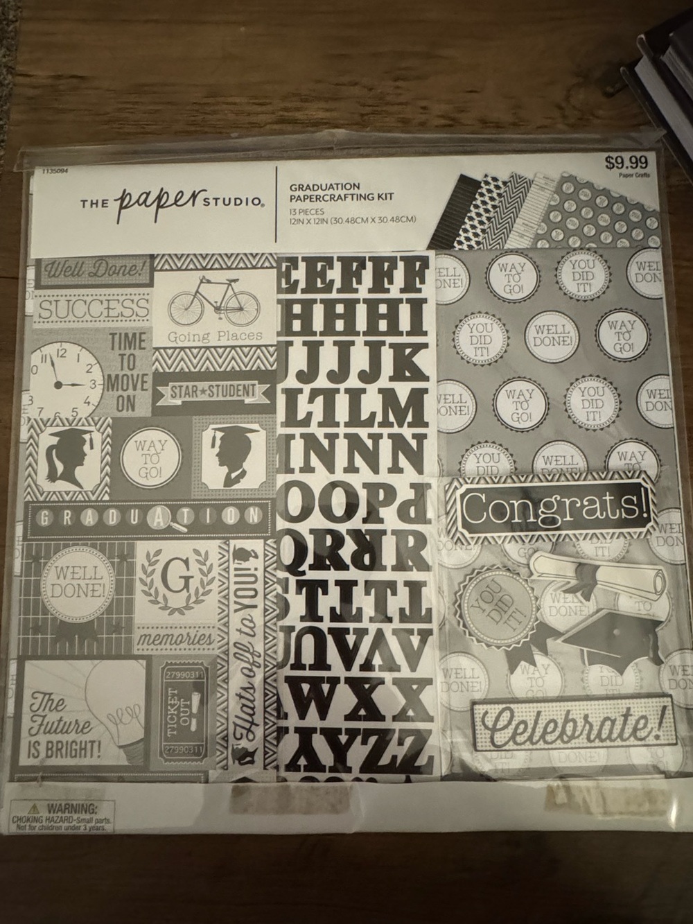 Paper studio graduation scrapbook kit